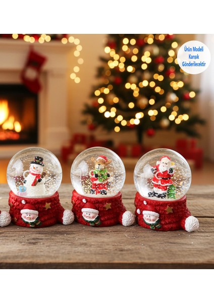 Kırmızı Yılbaşı Temalı Mini Kar Küresi fiyatları