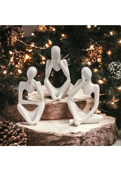 3'lü Düşünen Kadın Biblolar