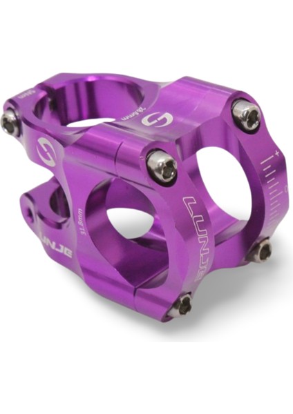 Lunje 31.8mm Alüminyum Dayanıklı Mor Gidon Boğazı Brm Bisiklet