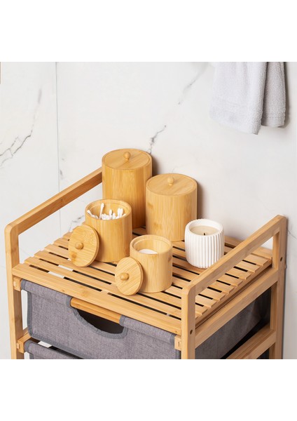 4361 Bambu Çok Amaçlı Saklama Kabı Organizer 4lü Baharat Seti modelleri