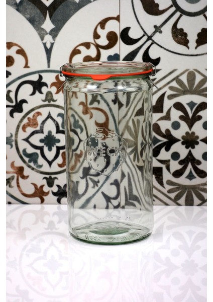 1590 ml Silindir Kavanoz, Beyaz, Şık ve Kullanışlı Saklama Çözümü