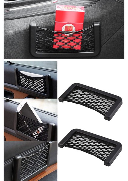 20X8 cm Otomobil Torpidoya Yapışan Kullanışlı Eşya Organizeri, Siyah fırsatları
