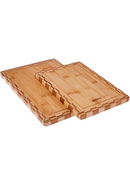 Iki Parça Bambu Kesme Tahtası, 28 ve 33 Cm, Kahverengi, Dayanıklı ve Şık Tasarım modelleri