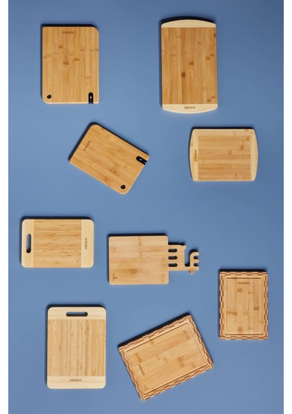 Iki Parça Bambu Kesme Tahtası, 28 ve 33 Cm, Kahverengi, Dayanıklı ve Şık Tasarım