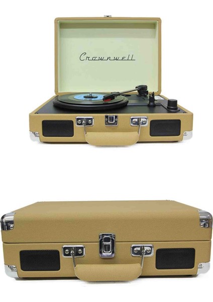 Ahşap Nostaljik Pikap Müzik Çalar Bluetooth & Hoparlörlü Gramofon 33/45/78 Devir Taş ve Plastik Plak Çalar fırsatları