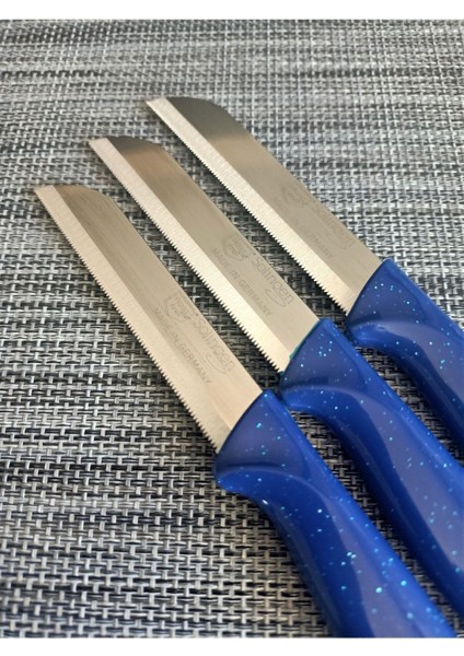 Simli Lacivert Meyve Bıçakları 12'li Set, Şık ve Dayanıklı Tasarım fiyatları