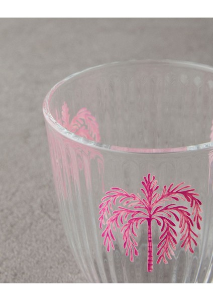 Iki Adet 290 ml Pembe ve Bordo Cam Bardak Seti, Şık ve Kullanışlı Tasarım modelleri