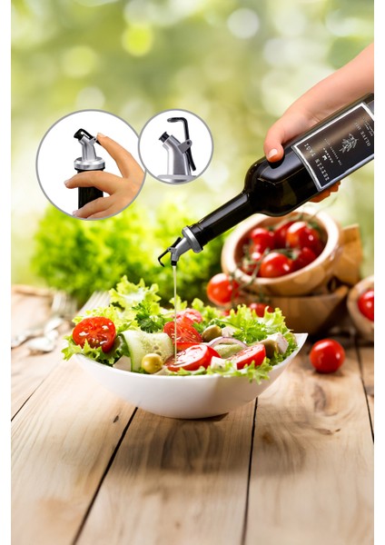 Yeşil 2'li 750 ml Zeytinyağı Şişesi Yağdanlık Seti fırsatları