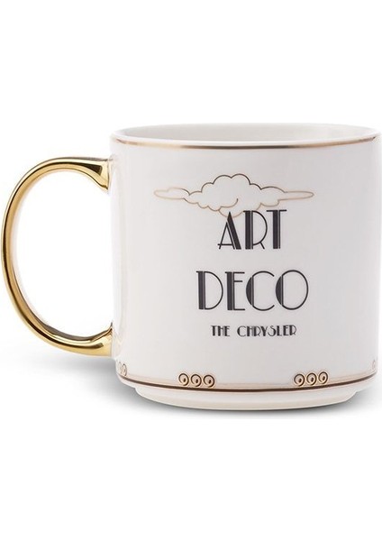 Beyaz Art Deco Kupa 400 Ml, Şık ve Kullanışlı Ev Dekorasyonu Ürünü fiyatları