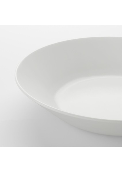 6'lı Set, 20 cm Beyaz Derin Cam Yemek Tabakları, Şık ve Dayanıklı Tasarım modelleri