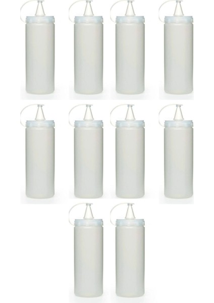 10 Adet Şeffaf Kapaklı Sızdırmaz Yağlık Sosluk, 400 Ml, Plastik, Kullanışlı ve Pratik
