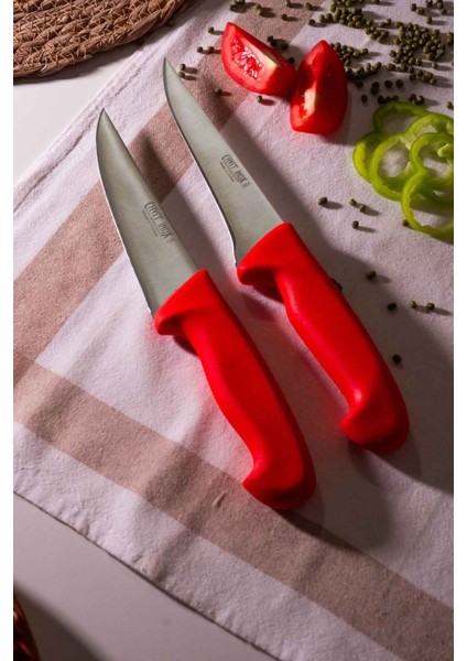 Paslanmaz Çelik 2 Parça Et Bıçağı Seti, Dayanıklı ve Şık Mutfak Aleti modelleri