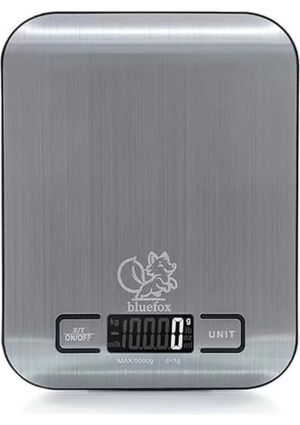 Paslanmaz Çelik Dijital Mutfak Tartısı, Hassas ve Renkli, Led, Dara Fonksiyonlu