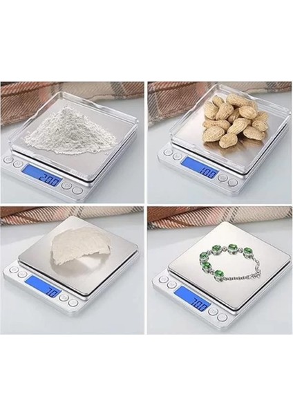 Dijital Mutfak Terazisi 3 Kg, 0.1 G Hassasiyet, Metal Platform, Şık ve Renkli Tasarım fırsatları