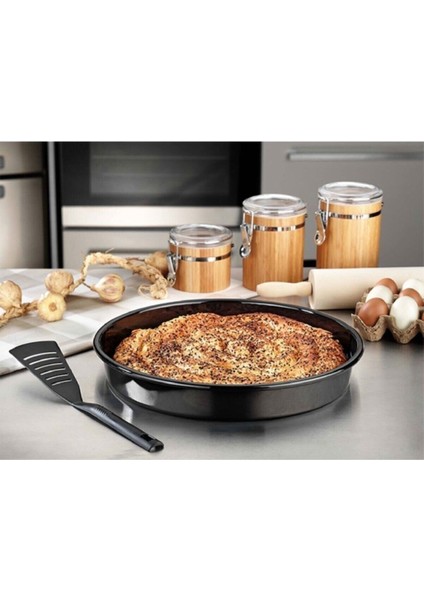 42 cm Yuvarlak Emaye Fırın Tepsisi Büyük Boy, Şık ve Kullanışlı Mutfak Gereci