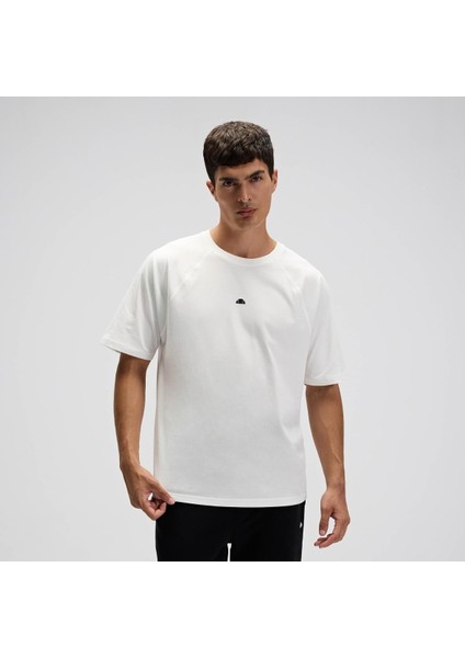 EM557-OF Erkek Basic T-Shirt - Kırık Beyaz