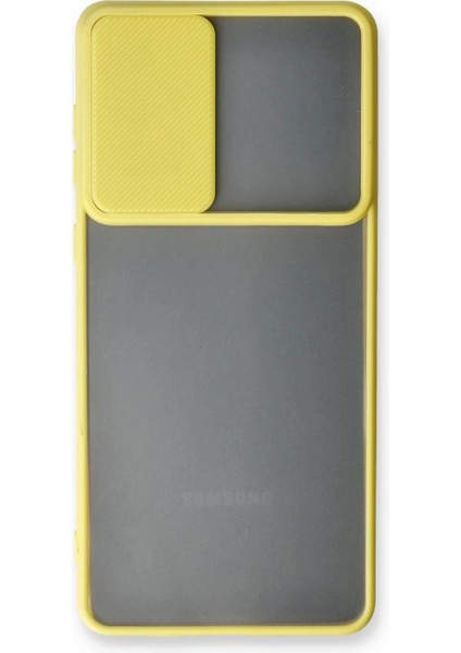 Samsung Galaxy A33 5g Kılıf Palm Buzlu Kamera Sürgülü Silikon - Sarı fiyatları