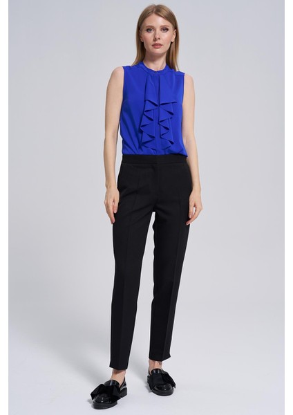 4cm Kemerli-Arka Bel Lastikli, Pantolon