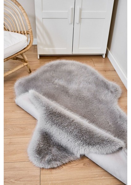 Reiki Gri - Kalın Peluş Halı | Yıkanabilir Süet Tabanlı fiyatları