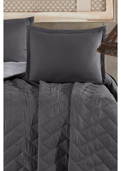 Microfiber Tek Kişilik Yatak Örtüsü Seti Antrasit fiyatları
