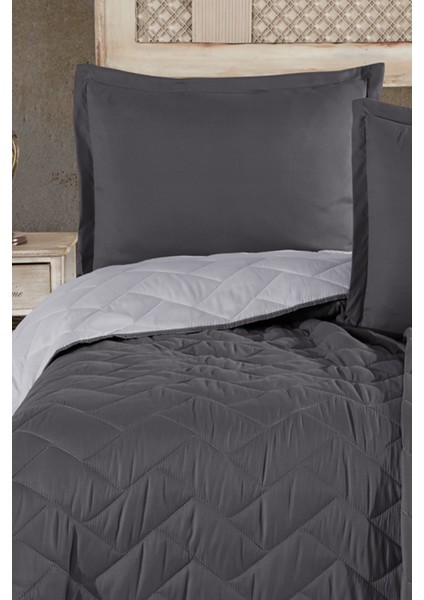 Microfiber Tek Kişilik Yatak Örtüsü Seti Antrasit modelleri