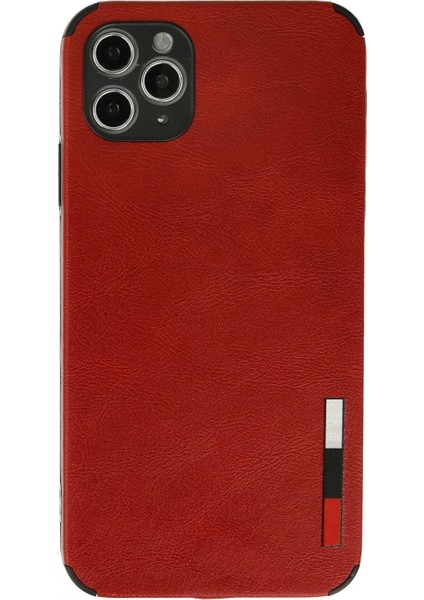 iPhone 11 Pro Max Kılıf Loop Deri Silikon - Kırmızı