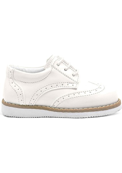 Krem Rugan Bağcıklı Erkek Bebek Klasik Ayakkabı fiyatları