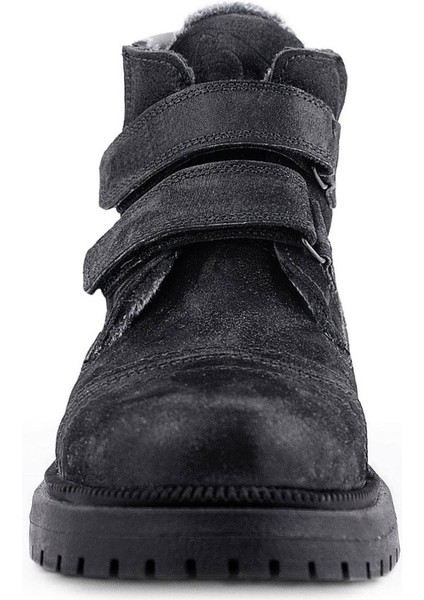 Siyah Simli Cırt Cırtlı Hakiki Deri Kız Çocuk Bot fırsatları