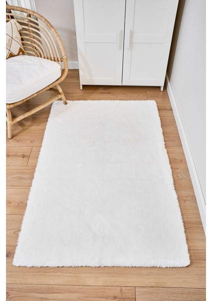 Vega Beyaz - Yıkanabilir Peluş Halı | Kaymaz Süet Taban fiyatları