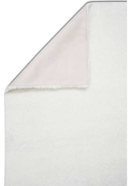 Vega Beyaz - Yıkanabilir Peluş Halı | Kaymaz Süet Taban