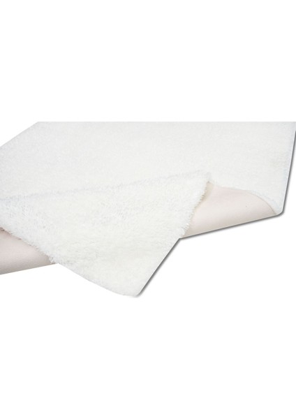 Vega Beyaz - Yıkanabilir Peluş Halı | Kaymaz Süet Taban