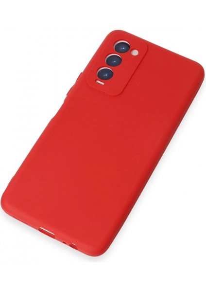 Tecno Camon 18 Kılıf First Silikon - Kırmızı modelleri