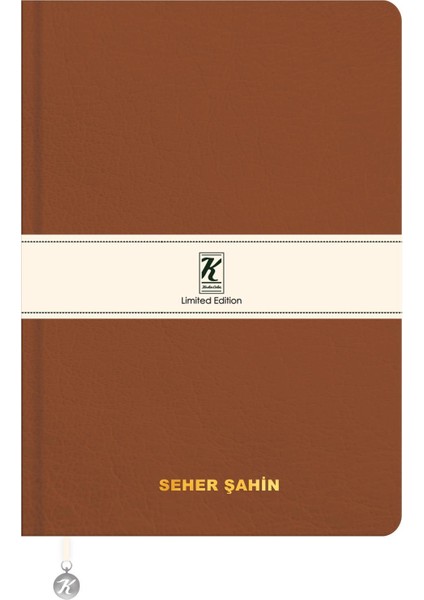 Kişiselleştirilebilir Termo Deri ve Esnek Kapak Limited Edition Defter 17 x 24 cm - Kahverengi