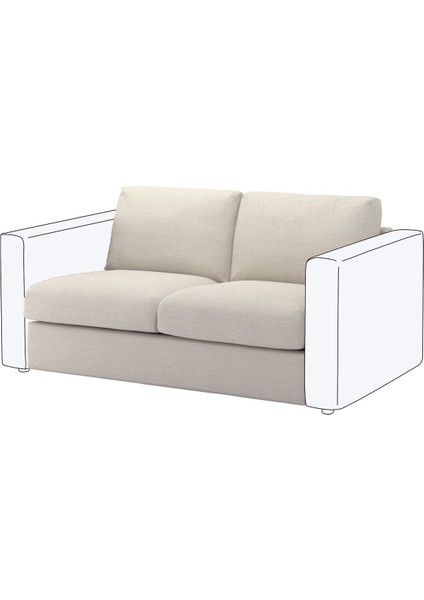 2'li Kanepe Ünitesi Kılıfı, Gunnared Bej fiyatları