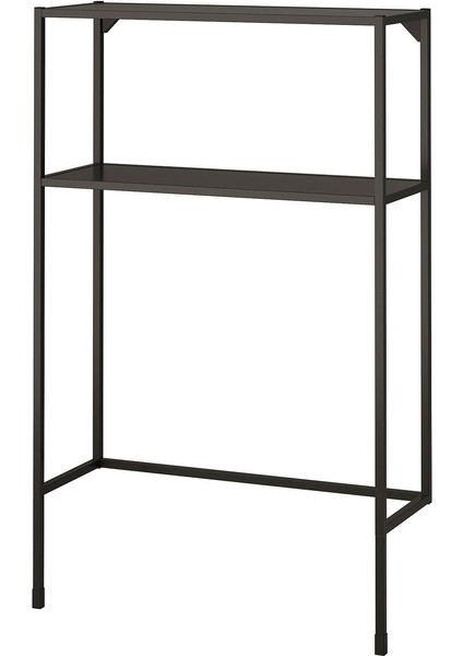 Çamaşır Makinesi Için Raflı Iskelet, Antrasit, 80X30X129 cm