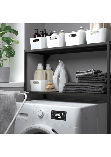 Çamaşır Makinesi Için Raflı Iskelet, Antrasit, 80X30X129 cm modelleri