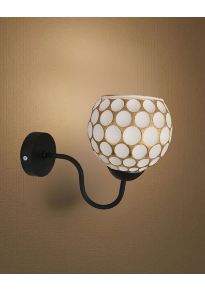 Siyah Kollu Viyana Camlı Aplik