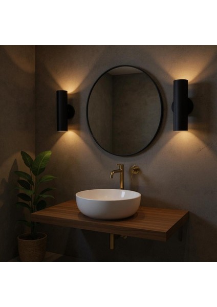 Su 2li Siyah Spotlu Aplik