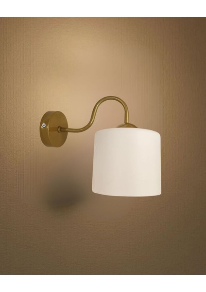 Merco Kasa Beyaz Cam Aplik