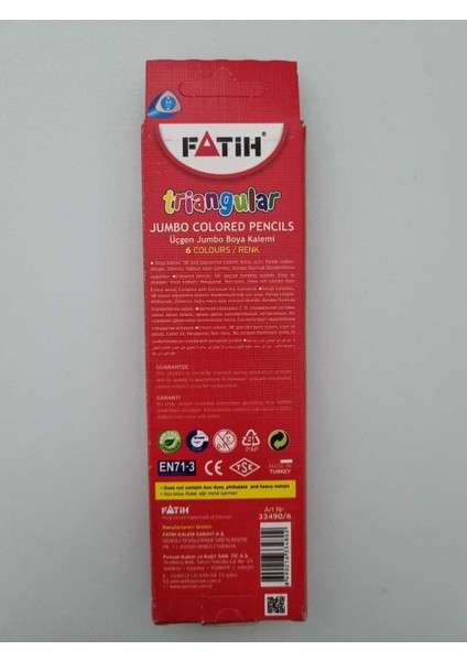 Triangular Kuru Boya Kalemi 6'li fiyatları