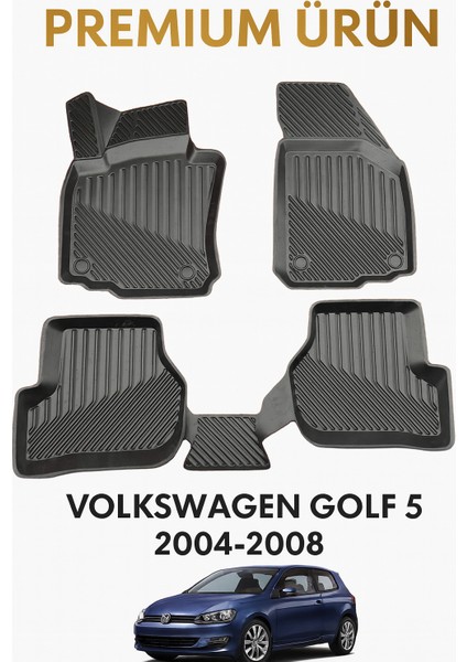 Volkswagen Golf 5 2004-2008 Uyumlu 3D Oto Paspas