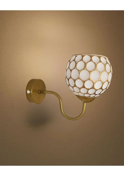 Gold Kollu Viyana Camlı Aplik