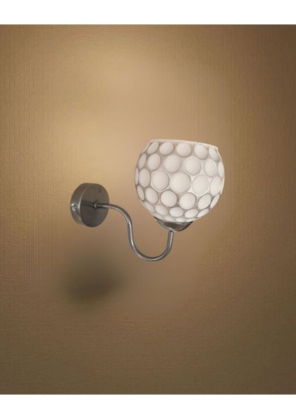 Gri Kollu Viyana Camlı Aplik