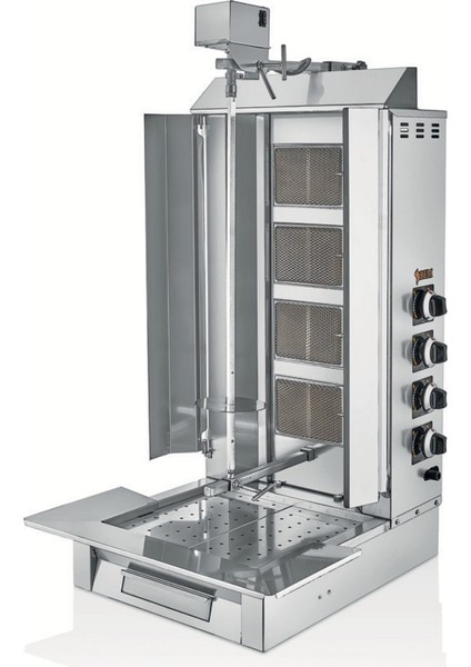 5 Radyanlı Üstten Motorlu Gazlı Ce Döner Ocağı - Bm.do.05 Um Doğalgaz