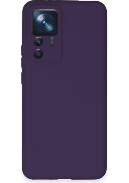 Xiaomi Mi 12T Pro Kılıf Nano Içi Kadife Silikon - Mor