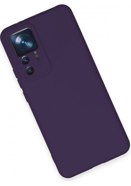 Xiaomi Mi 12T Pro Kılıf Nano Içi Kadife Silikon - Mor modelleri