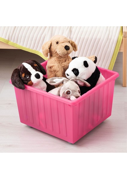 Tekerlekli Kutu, Pembe, 39X39 cm fiyatları