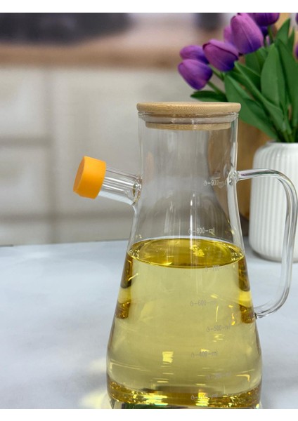 MARY BAMBU KAPAK 900 ML CAM YAĞDANLIK modelleri