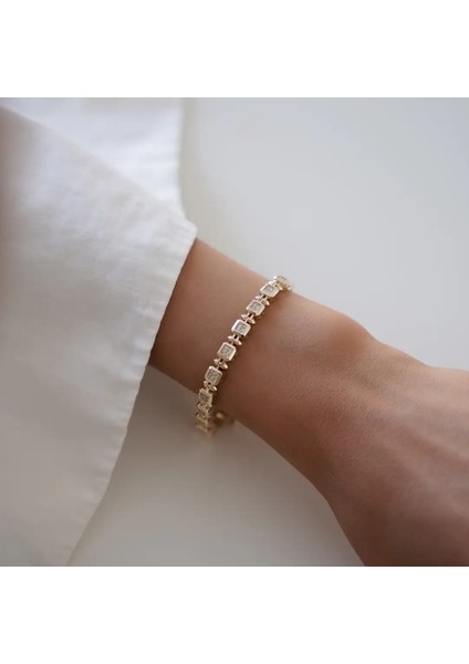 Pimli Kare Baget Altın Bileklik fiyatları