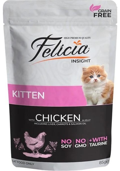 Pouch Yavru Tavuk Yaş Kedi Maması 85GR modelleri